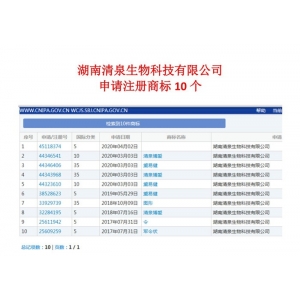 申請注冊商標(biāo)10個(gè)